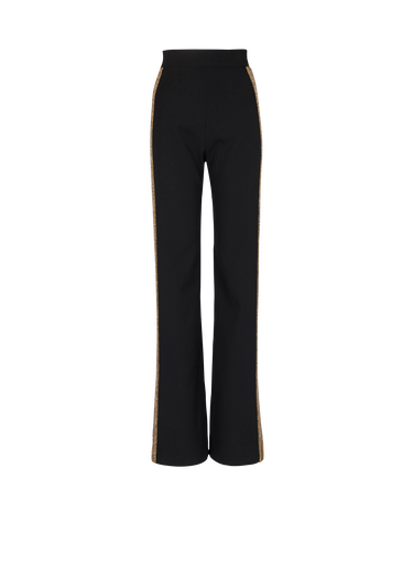 Embroidered wool Tuxedo trousers 