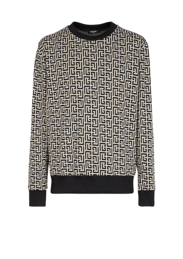 Jersey sweatshirt with Balmain monogram